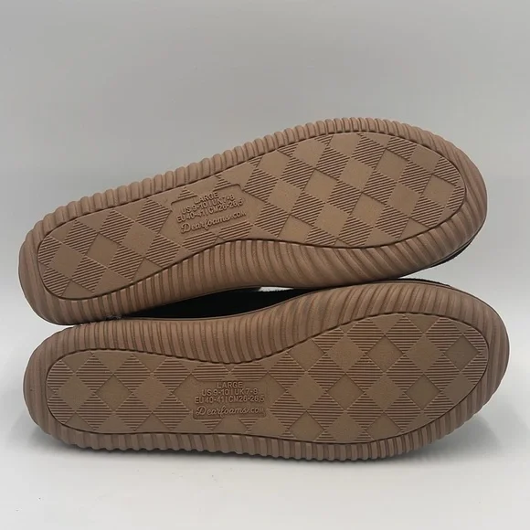 NWT Dluxe By Dearfoams Women's Dolly Felted Bootie Black Slippers Size US 9-10 - Picture 9 of 11